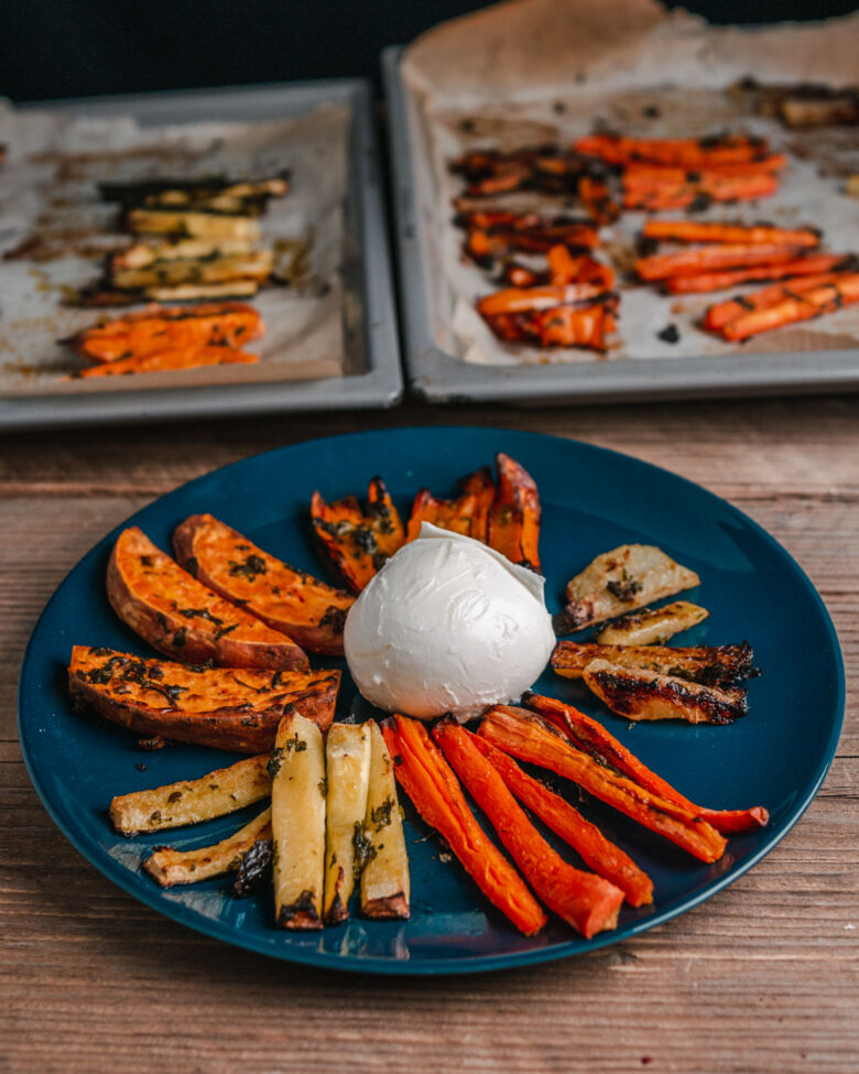 Ofengemüse mit Burrata