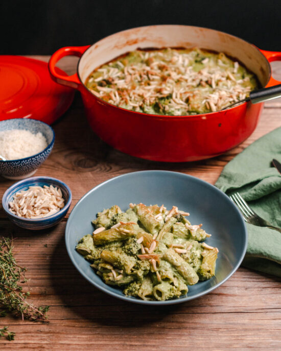 Grüne Mac 'n' cheese à la Jamie Oliver