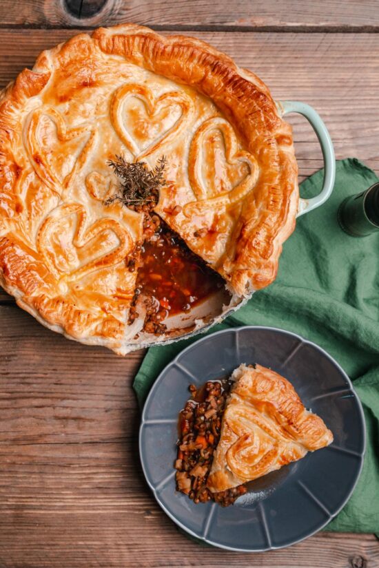 Linsen-Gemüse-Pie