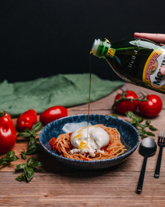 Burrata-Tomaten-Spaghetti