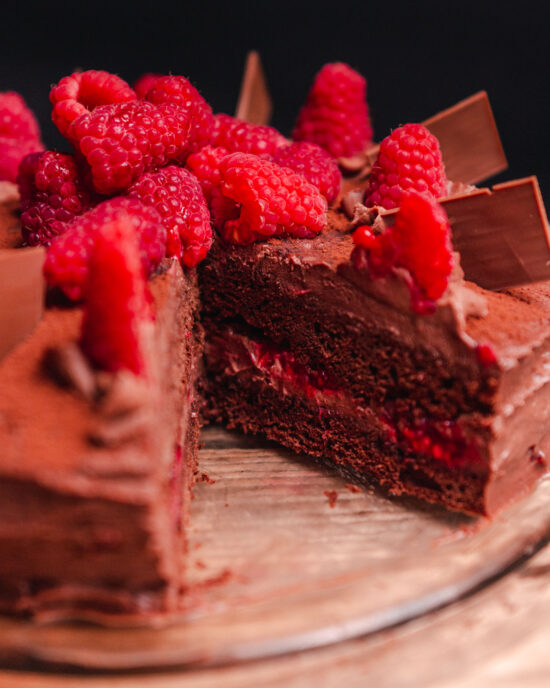 Schoko-Himbeer-Torte