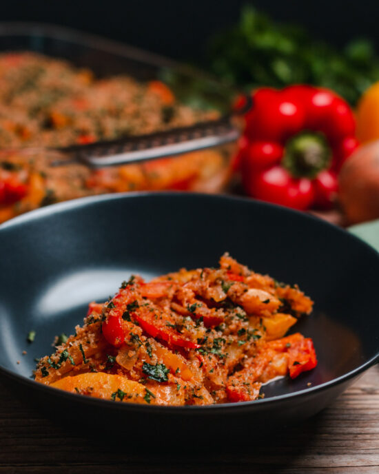 Paprika-Kartoffel-Gratin