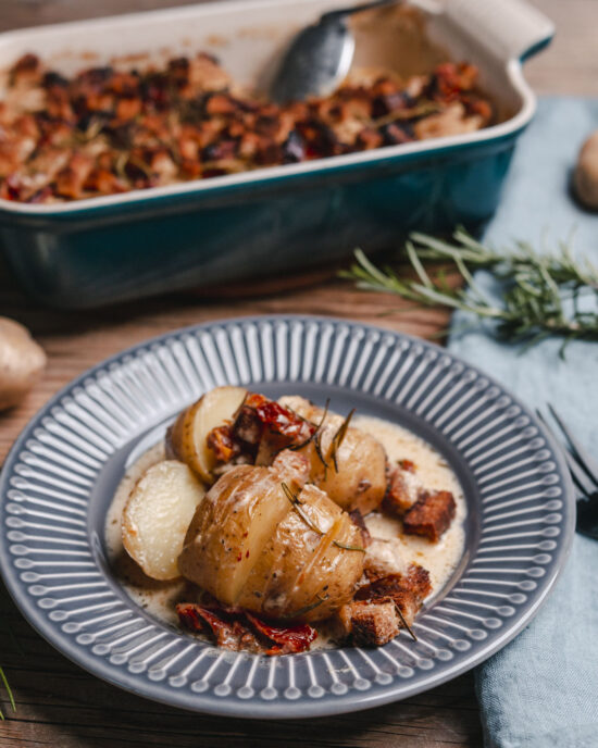 Fächer-Kartoffeln-Gratin