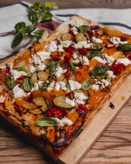 Gestuerzte Blätterteig Pizza