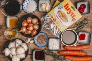 Luya au vin / veganer coq au vin