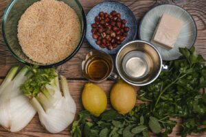 Orzo / Risoni mit Fenchel und Zitrone