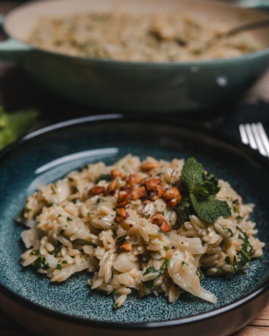 Orzo / Risoni mit Fenchel und Zitrone