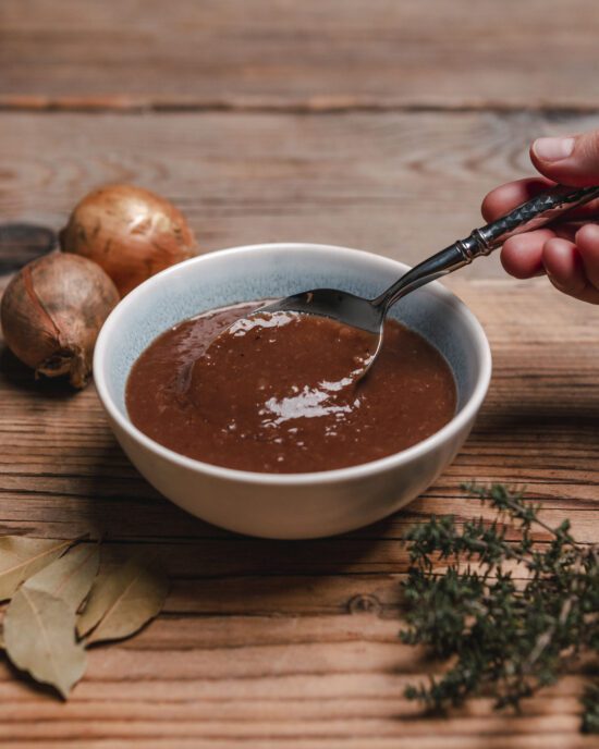 Vegane braune Sauce