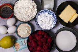 Himbeer-Mohn-Kuchen