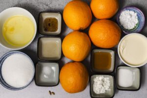 Pavlova mit Orangen