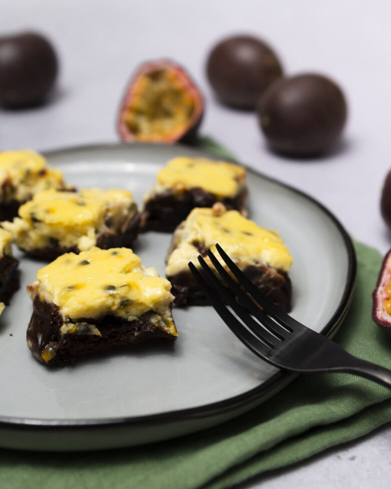 Passionsfrucht Brownies
